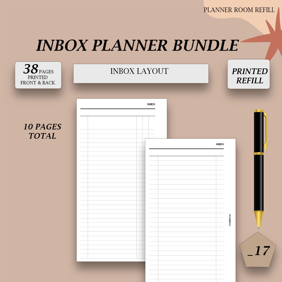 Planner Inbox Notebook PRINTED Inbox planner bundle – Planner Room Shop