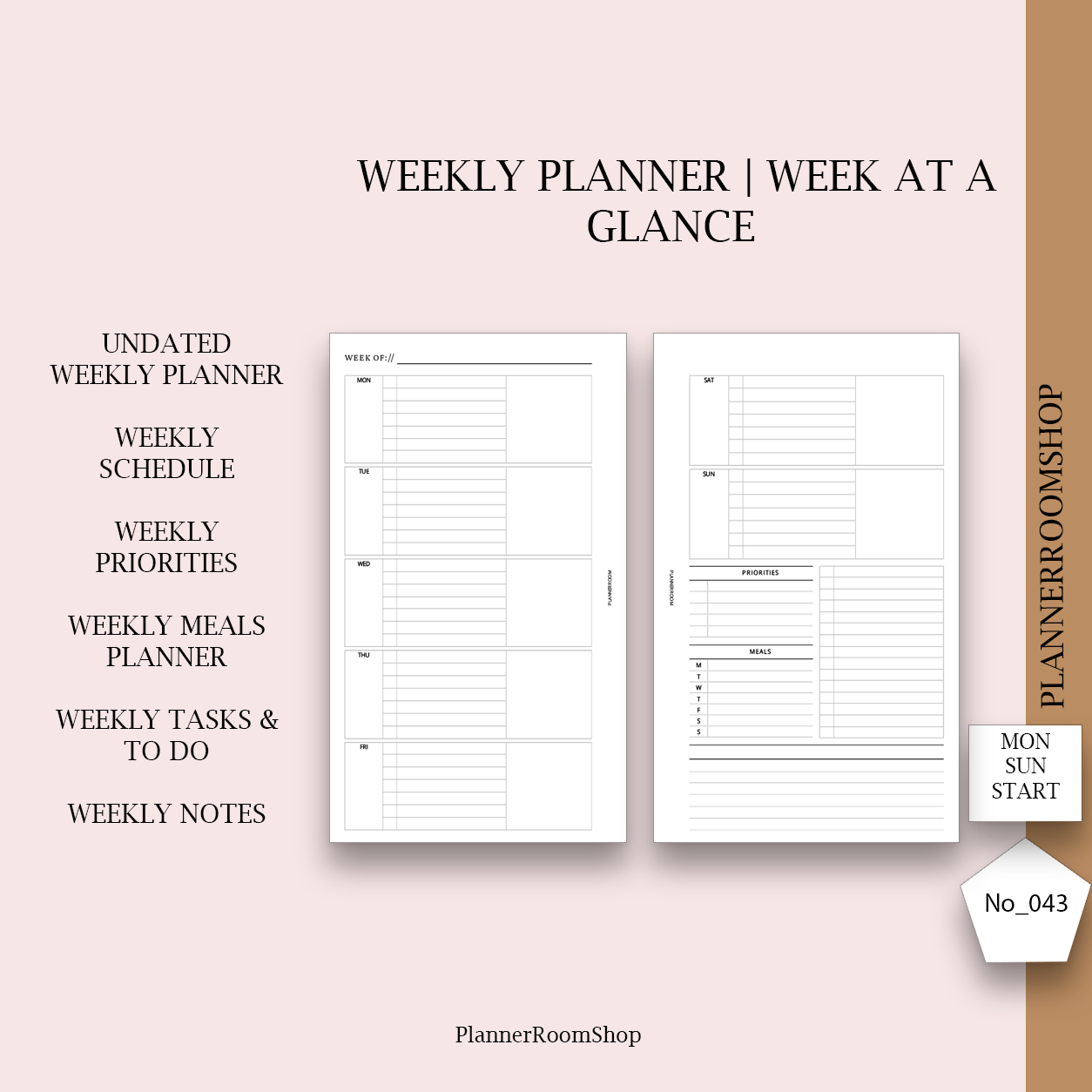 Weekly planner - 043