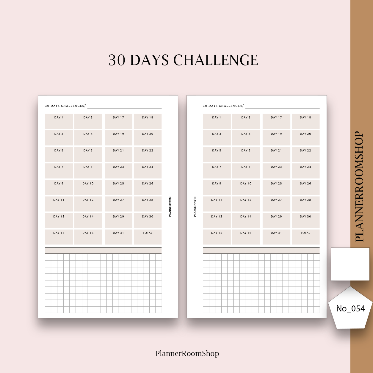 30 days challenge tracker - 054