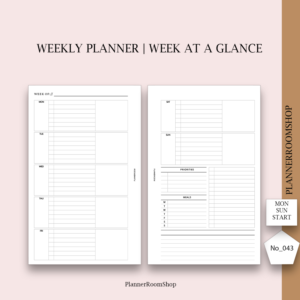 Weekly planner - 043
