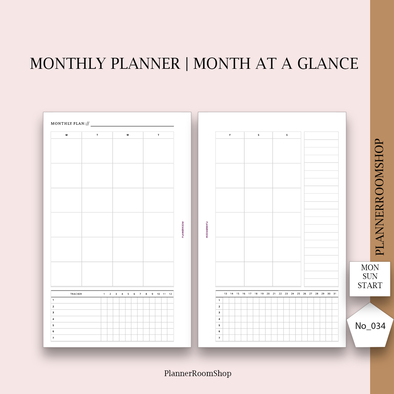 Monthly planner - 034