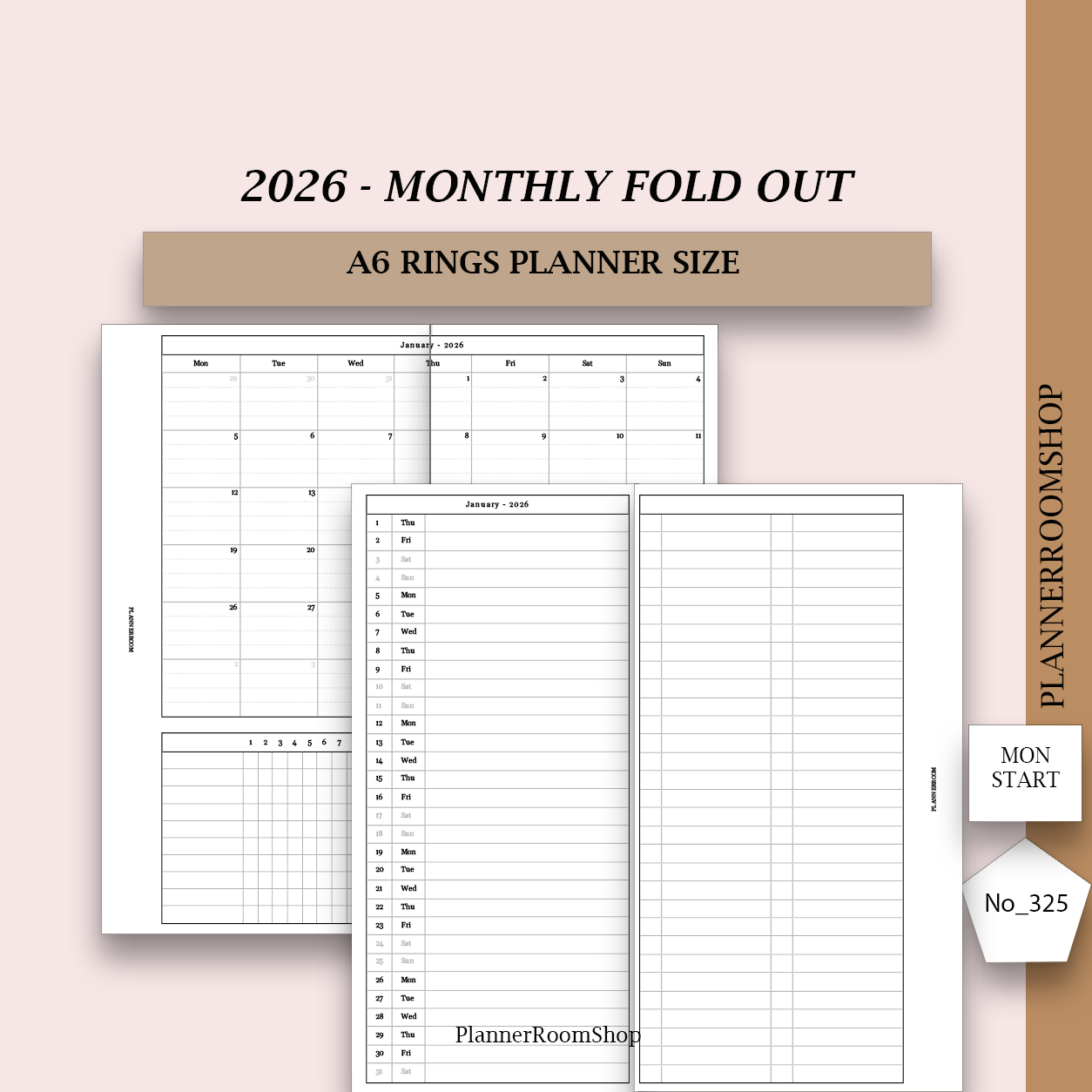 2026 PRINTABLE inserts (all inserts, sizes in 1 file)