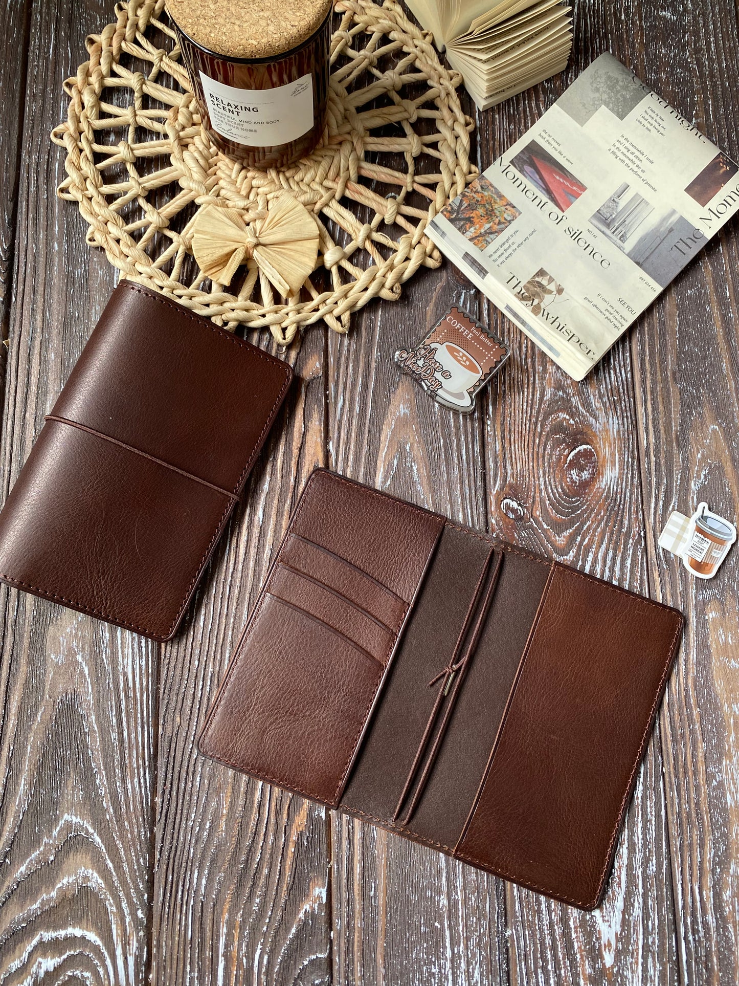 Moleskine Pocket TN CAHIER or Filed Notes leather cover