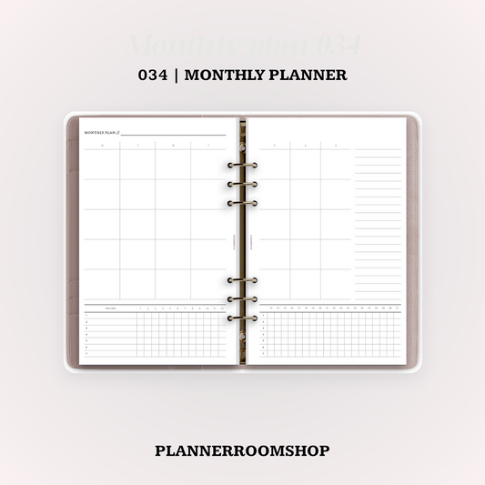 Monthly planner - 034
