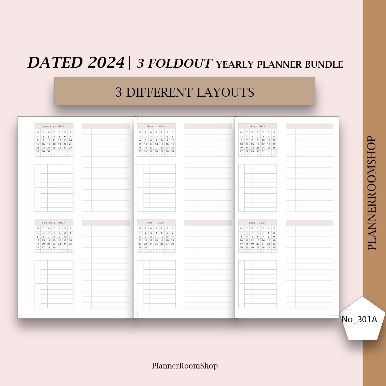 PRINTABLE 2024 Yearly Foldout Bondle Planner Room Shop   PERSONAL3 