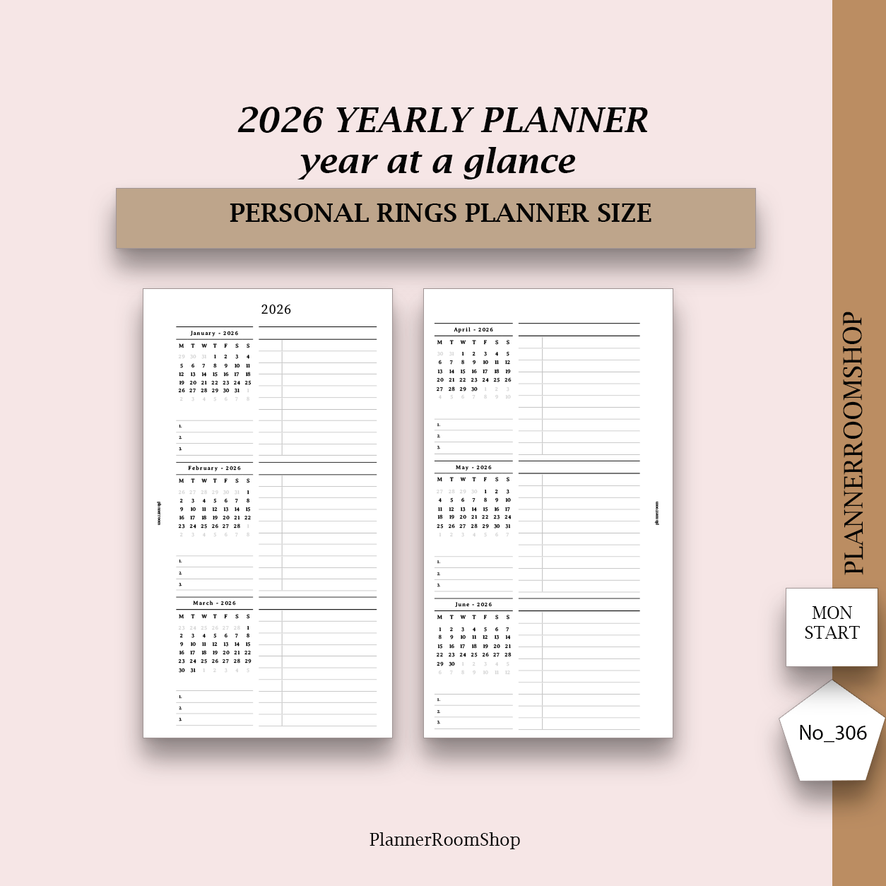 2026 PRINTABLE inserts (all inserts, sizes in 1 file)