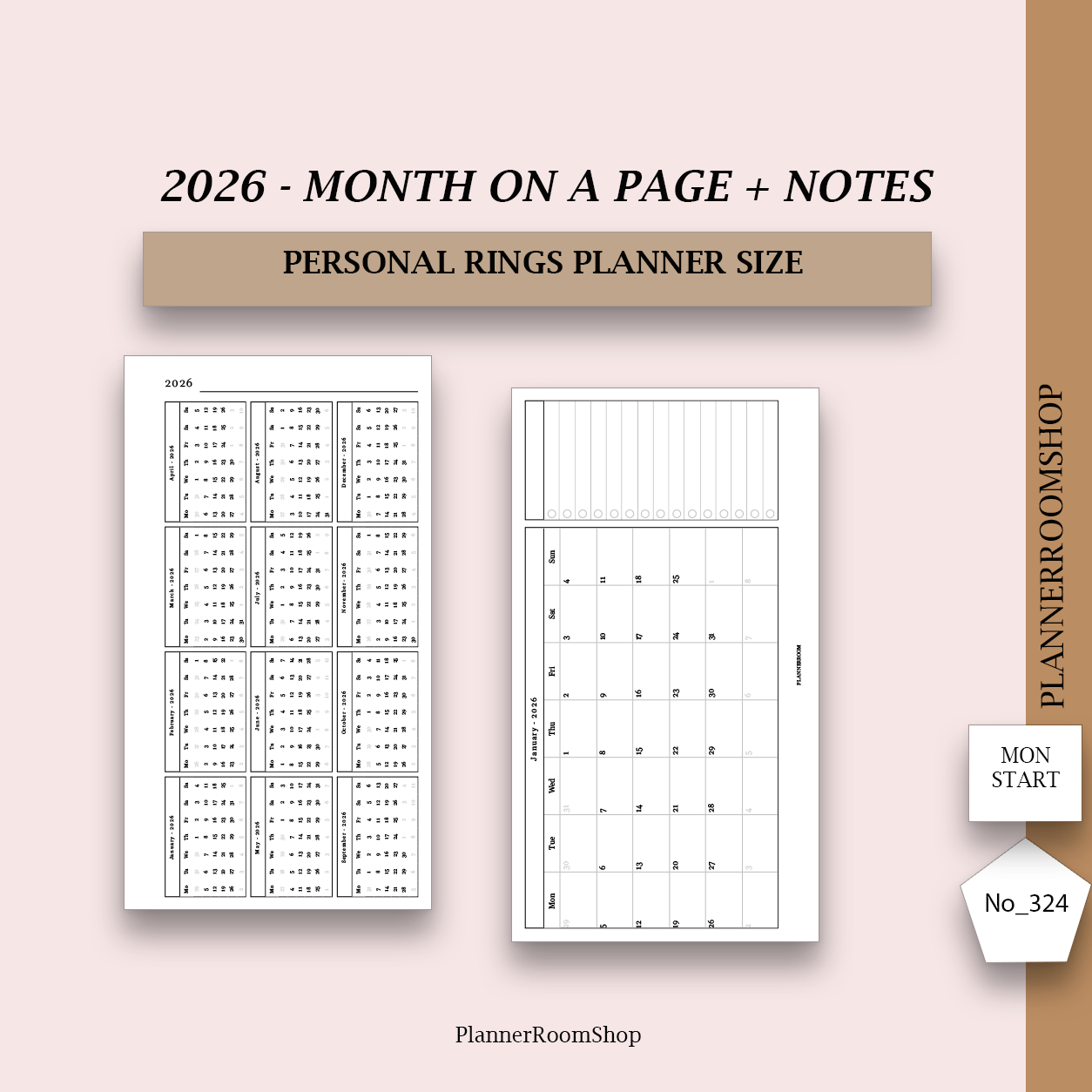 2026 PRINTABLE inserts (all inserts, sizes in 1 file)
