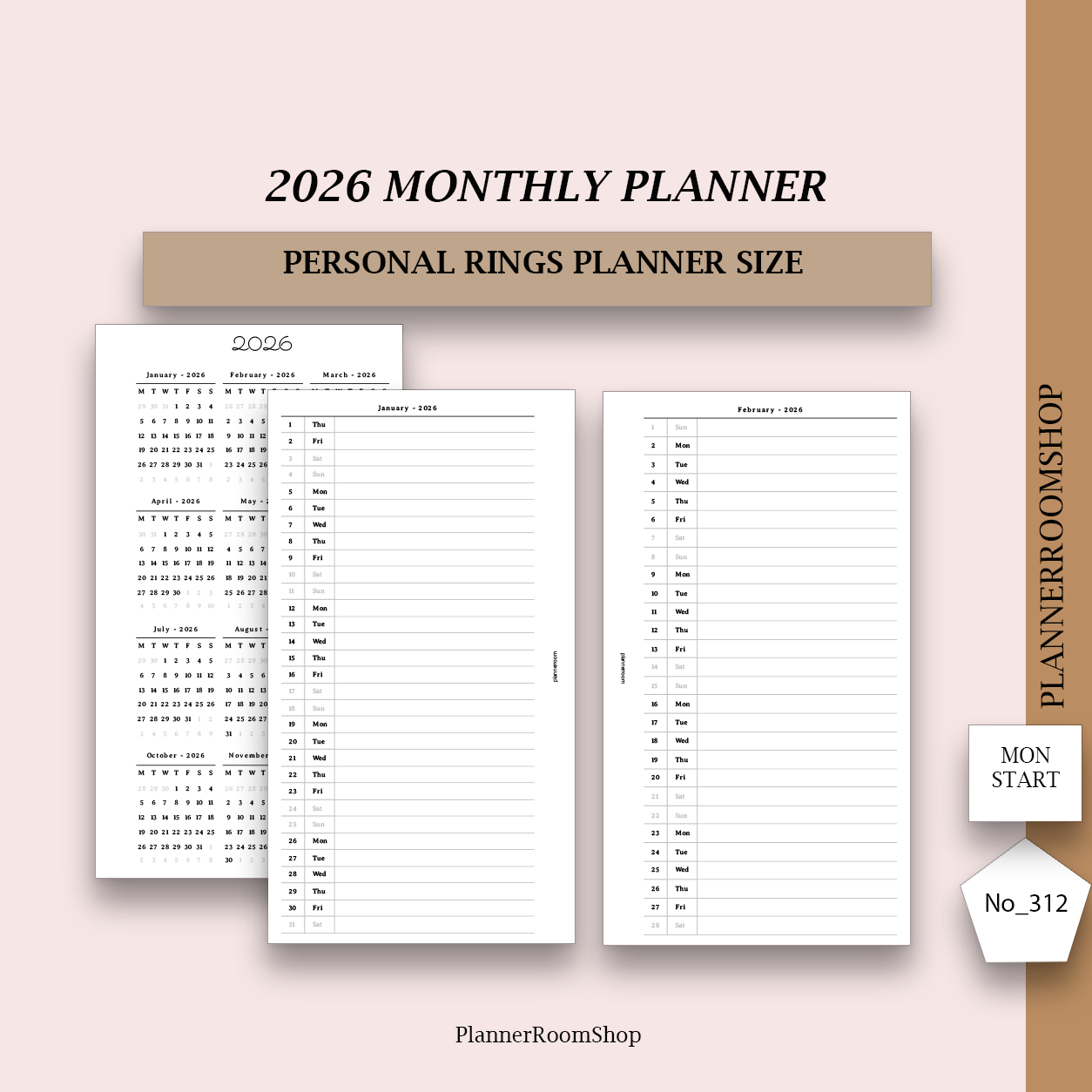 2026 PRINTABLE inserts (all inserts, sizes in 1 file)