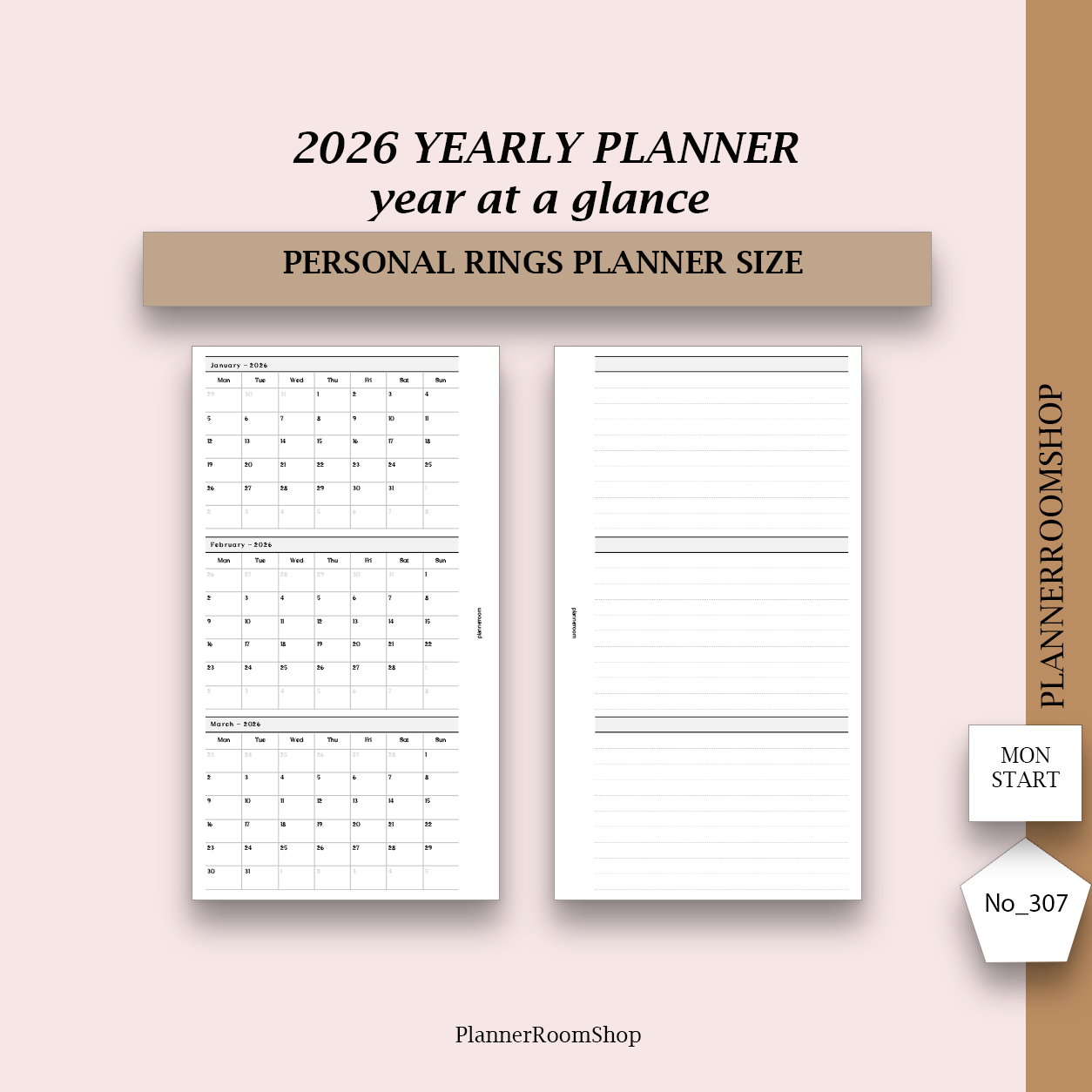 2026 PRINTABLE inserts (all inserts, sizes in 1 file)