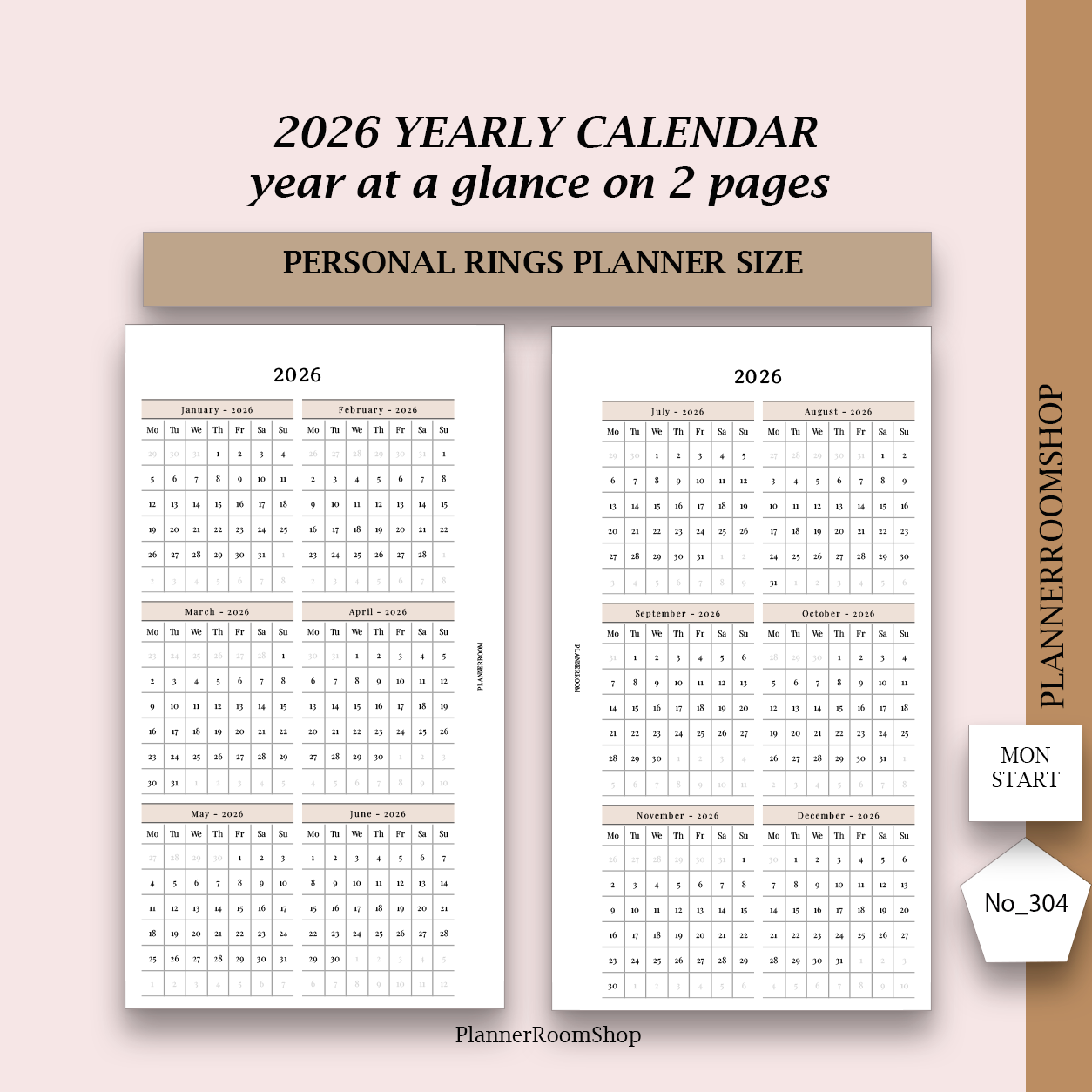 2026 PRINTABLE inserts (all inserts, sizes in 1 file)