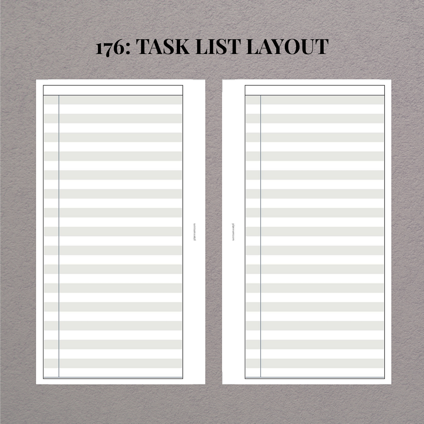Task list, Inbox layout | Printable inserts | 176