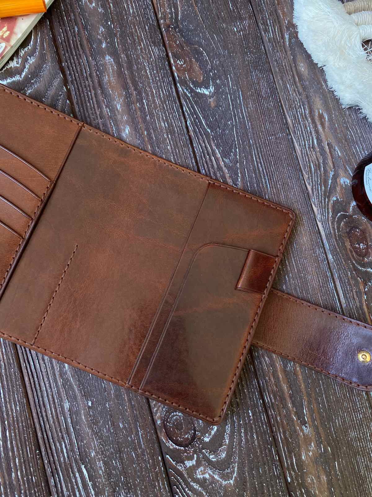 A6 leather planner cover (Hobonichi A6, Stalogy A6 notebooks)