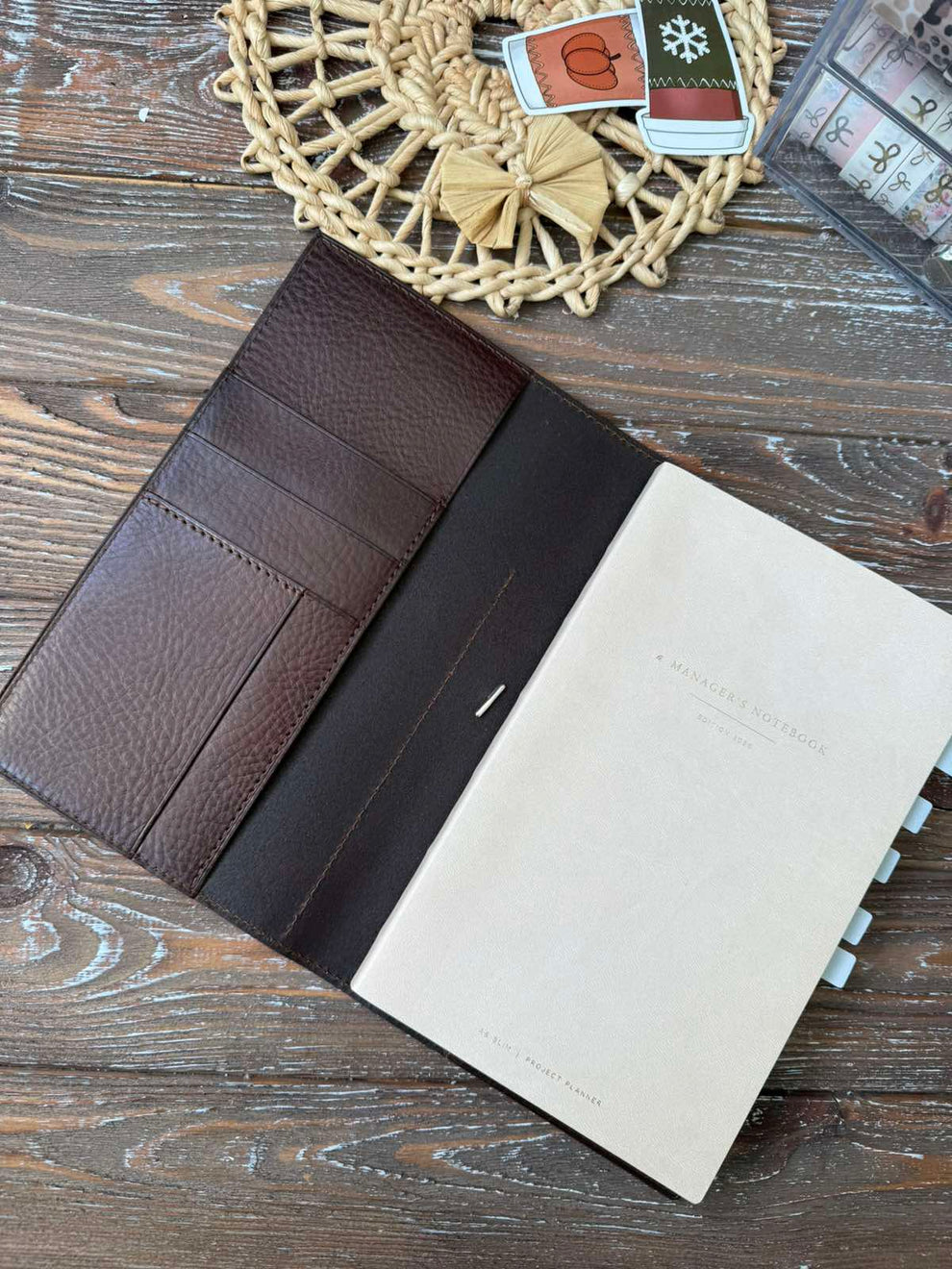 Leather Cover for Planner Notebooks – Multiple Sizes – Preorder ...